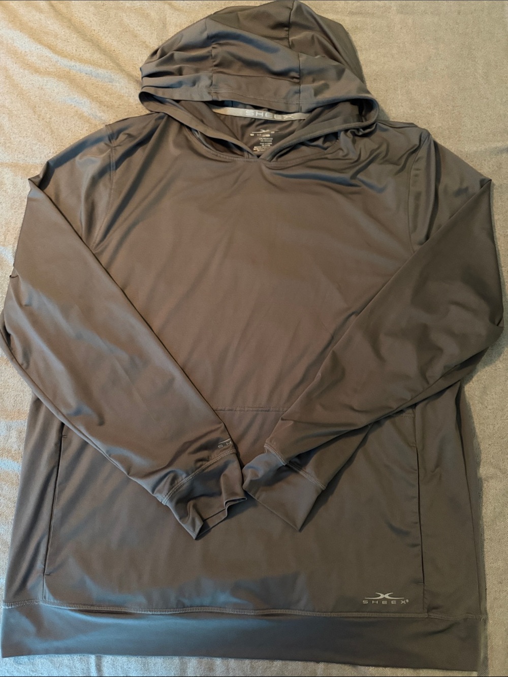 Men's sheex Hooded Performance Pullover - Charcoal